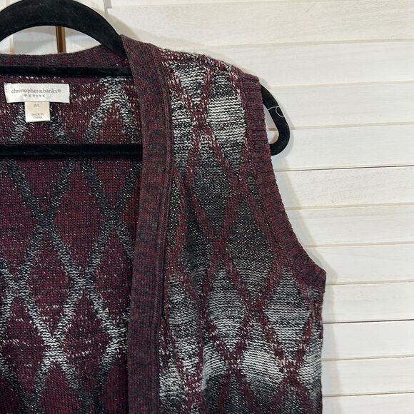 Cardigan Vest Size LP Christopher & Banks NWOT - Picture 7 of 16